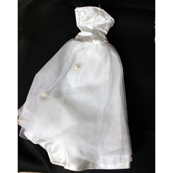 Barbie Wedding Dress Lot Princess Bride Angel Veil  Bridesmaid Groom Ken Tuxedo - Picture 7 of 12